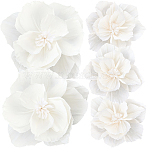 1 Bag Crepe Paper Artificial Flowers, for Wedding Celebration Decoration, White, 175~180x27~28mm(DIY-SC0032-64A)