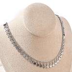 304 Stainless Steel Star Tassel Necklaces for Women, Tarnish Free, Stainless Steel Color, 17.64 inch(44.8cm)(NJEW-D328-04P)