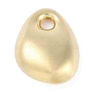 Ion Plating(IP) 304 Stainless Steel Pendants, Manual Polishing, Real 18K Gold Plated, Teardrop, 23.5x17x9mm, Hole: 3mm(STAS-P366-61B-G)