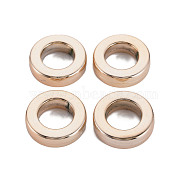 UV Plating Acrylic Linking Rings, Ring, Rose Gold, 15.5x6mm, Inner Diameter: 10mm(PACR-N011-005A-01)