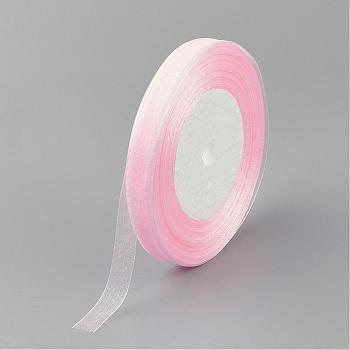 Sheer Organza Ribbon, DIY Material for Ribbon, Lavender Blush, 1/2 inch(12mm), 500yards(457.2m)