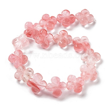 Cherry Quartz Glass Beads Strands(G-P520-A05-01)-3