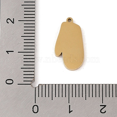 Pendentifs en acier inoxydable émaillé avec placage ionique (IP) sur le thème de Noël 304(STAS-Z083-06G-06)-3