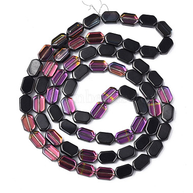 Chapelets de perles en verre galvanoplastique(EGLA-N008-017-B02)-2