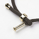 Cotton Twisted Cord Bracelet Making(MAK-L012-06)-2