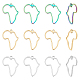 unicraftale 12шт. 3 цвета карты Африки 304 подвески из нержавеющей стали(STAS-UN0038-78)-1