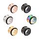 12Pcs 6 Colors 316 Surgical Stainless Steel Screw Ear Gauges Flesh Tunnels Plugs(STAS-YW0001-16B)-5