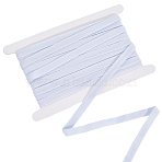 Polypropylene Elastic Wide Band, with Cardboard Display Card, White, 1/2 inch(12mm)(OCOR-CY0001-04B-01)