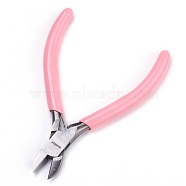 45# Carbon Steel Jewelry Pliers, Side Cutting Pliers, Side Cutter, Polishing, Pink, 11.25x6.7x0.85cm(PT-L007-29)