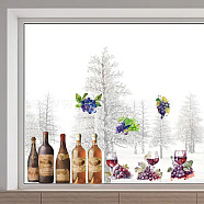 PVC Window Static Stickers, Rectangle Shape, for Window Decoration, Grape, 380x1160mm(AJEW-WH0385-0023)