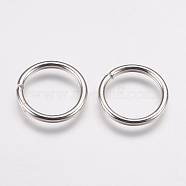 Iron Open Jump Rings, Platinum, 10 Gauge, 18.5x2mm, Inner Diameter: 14.5mm(IFIN-K036-03B-P)
