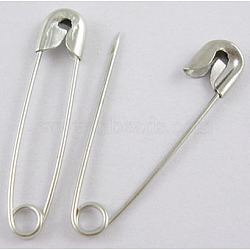 Platinum Plated Iron Safety Pins, 28x6mm, Hole: 4mm(X-P0Y-N)