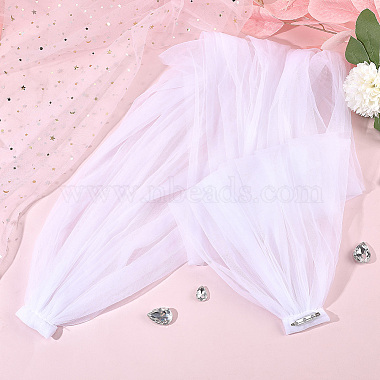 Detachable Polyester Bridal Lace Shawls(AJEW-WH0348-22A)-5