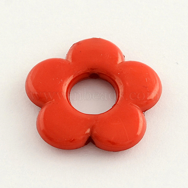 Opaques cadres de perles de fleurs acrylique(X-SACR-Q099-M67)-2