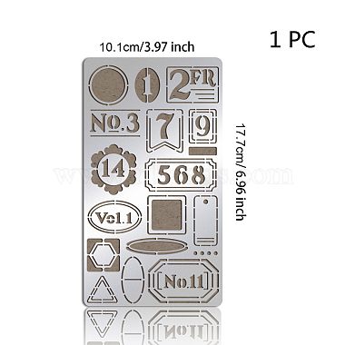 Retro-Schablonen für Metallstanzformen aus Edelstahl(DIY-WH0242-273)-4