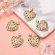 5Pcs Brass Micro Pave Clear Cubic Zirconia Pendants(ZIRC-SZ0003-26)-4