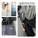 4Pcs 4 Styles Stainless Steel Keychains(KEYC-TA0004-81G)-8