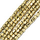 Electroplate Non-magnetic Synthetic Hematite Beads Strands(G-S352-74A-01)-1