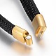 Braided Microfiber PU Leather Cord Multi-strand Bracelets(BJEW-K206-H-01G)-3