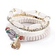 Alloy Rhinestone Cup Chain & Multi-layered Stretch Bracelets Sets(BJEW-H533-03A)-1
