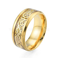 Bling 201 Stainless Steel Plain Band Ring for Women, Light Gold, Inner Diameter: 17mm(RJEW-N043-02LG)