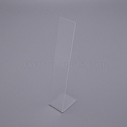 Acrylic Hair Pin Displays Stand, Rectangle, Clear, 2x1-5/8x8 inch(5.1x4x20.4cm)(ODIS-WH0009-02)