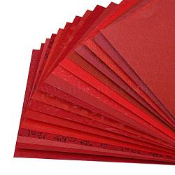 Scrapbook Paper Pad, for DIY Album Scrapbook, Greeting Card, Background Paper, Red, 21x14.7x0.02cm, 17pcs/bag(DIY-G039-14A)