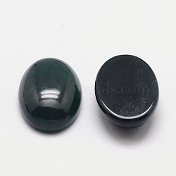 Natural Black Agate Cabochons, Dyed, Oval, Black, 20x15x6mm(G-K021-20x15mm-11)