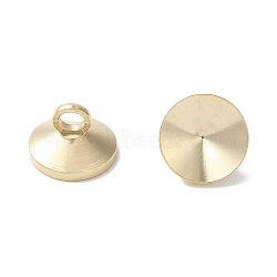 Brass Pendant Bails, Lead Free & Cadmium Free, Real 24K Gold Plated, 5.5x7.5x5.5mm, Hole: 2mm(KK-K383-24B-G)