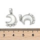 Natural White Shell Moon Pendants(KK-U043-23P-02)-3