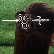 Antique Silver Viking Hair Sticks Hair Pin, Ladies Retro Hair Accessory, Rose Sword Hair Sticks, Cross, 180mm(PW-WG2F806-23)