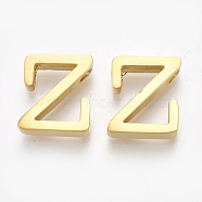 304 Stainless Steel Pendants, Golden, Letter, Letter.Z, 12x10.5x3mm, Hole: 1.8mm(STAS-T041-10G-Z)