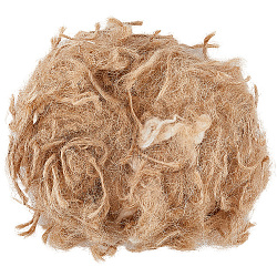 Jute Silk for Bird Nest, Bird's Nest Warming Accessories, Tan, 1.5~2mm(DIY-WH20001-62)