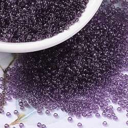 MIYUKI Round Rocailles Beads, Japanese Seed Beads, (RR157) Transparent Amethyst, 15/0, 1.5mm, Hole: 0.7mm, about 27777pcs/50g(SEED-X0056-RR0157)