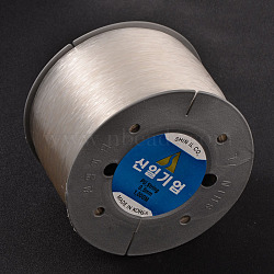 Korean Elastic Crystal Thread, Clear, 0.5mm, about 1093.61 yards(1000m)/roll(EW-M002-0.5mm-01)