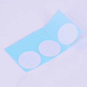 Double Sided Adhesive Paper, For Packing Paper Craft Handmade Card Photo Albums, Flat Round, White, 20mm, 3pcs/set