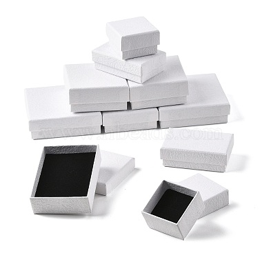 10Pcs 5 Styles Texture Paper Jewelry Gift Boxes(OBOX-FS0001-01B)-1