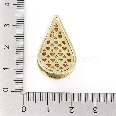 Placage de crémaillère en laiton micro pavé pendentifs en zircone cubique claire(KK-H474-18G-09)-3