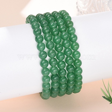 Natürliche malaysia jade bead stretch armbänder(X-BJEW-K212-A-013)-3