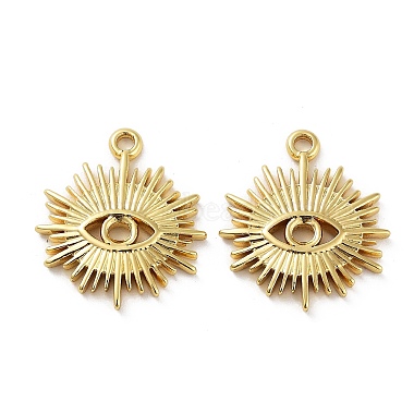 Real 18K Gold Plated Eye 304 Stainless Steel Pendants