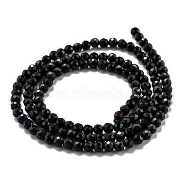 Natural Black Tourmaline Beads Strands(G-H266-11A)-3