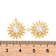 Brass Micro Pave Clear Cubic Zirconia Pendants(KK-U017-10E-G)-3