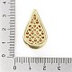 Placage de crémaillère en laiton micro pavé pendentifs en zircone cubique claire(KK-H474-18G-09)-3