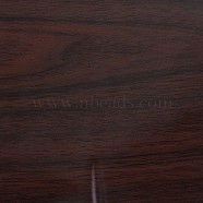 Self-Adhesive Wood Grain Contact Paper, Wall Stickers, for Shelf Liner Dresser Drawer Locker, Black, 410x0.3mm, about 3m/roll(DIY-WH0162-72C)