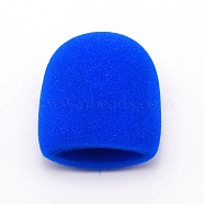 Thick Handheld Stage Microphone Windscreen Foam Cover, Microphone Anti-slip Protective Sponge Sleeve, Audio Accessories, Blue, 75~82x68~72x44~47mm, Inner Diameter: 52~54x24~26mm(FIND-WH0096-11J)