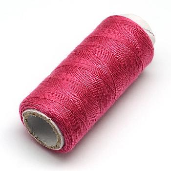 402 Polyester Sewing Thread Cords for Cloth or DIY Craft, Medium Violet Red, 0.1mm, about 120m/roll, 10rolls/bag