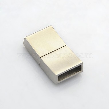 Cuboid 304 Stainless Steel Bayonet Clasps(STAS-N042-03A)-2