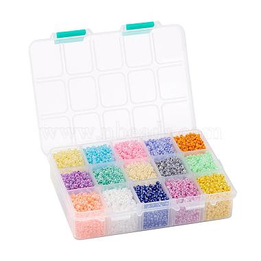 15 couleurs perles de rocaille en verre(SEED-JP0007-02)-8