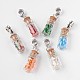 Glass Bottle with Glass Seed Beads European Dangle Charms(PALLOY-JF00030)-1