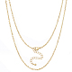 6Pcs Brass Cable Chain Necklaces Set for Men Women(KK-BBC0009-65)-1